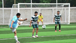 Duel persahabatan Forkopimda vs IJTI Depok Duel persahabatan Forkopimda vs IJTI Depok