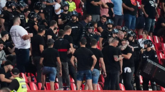 Ricuh Serbia vs Inggris, Polisi Evakuasi Anak dari Tribun Stadion Belgrade
