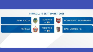 Jadwal dan Siaran Langsung BRI Super League: Persija Sang Pemuncak Klasemen Berlaga Hari ini