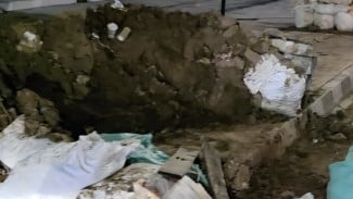 Proyek Galian di Jalan Kartini Abaikan Keselamatan Pengendara