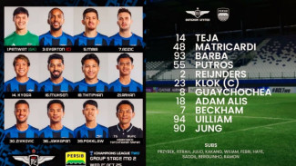 Susunan Pemain Bangkok United vs Persib di ACL Two, Pratama Arhan Starter, Thom Haye Cadangan