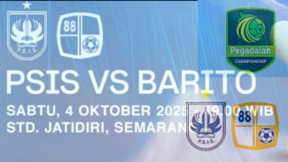 Link Live Streaming Pegadaian Championship Hari Ini, PSIS Semarang vs Barito Putera Tanpa Penonton