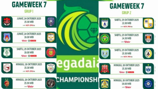 Jadwal Pegadaian Championship Pekan ke-7: Persikad Hadapi Tim Pemuncak Klasemen Grup 1, PSS Sleman Tandang ke Lamongan