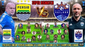 Prediksi Line Up Persib vs Lion City Sailors: Maung Bandung Agresif di Kancah Asia