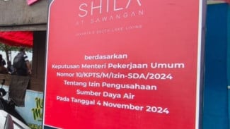 Heboh Pagar Beton Situ Tujuh Muara Depok, Pengembang Kantongi Izin Tahun 2024, Ini Buktinya?