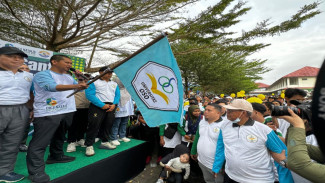 Ribuan Warga Padati Jalan Santai Universitas OSO, Mahasiswa Kimia Menang Mobil