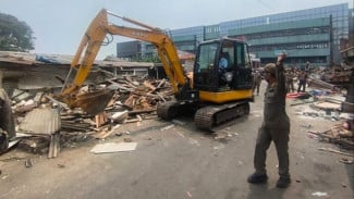Terungkap Alasan Ratusan Lapak Pedagang di Pasar Cisalak Depok Ditertibkan, Ternyata Ini Masalahnya