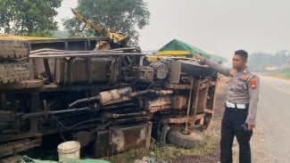 Lakalantas di Jalan Trans Kalimantan, Dua Pengendara Terluka