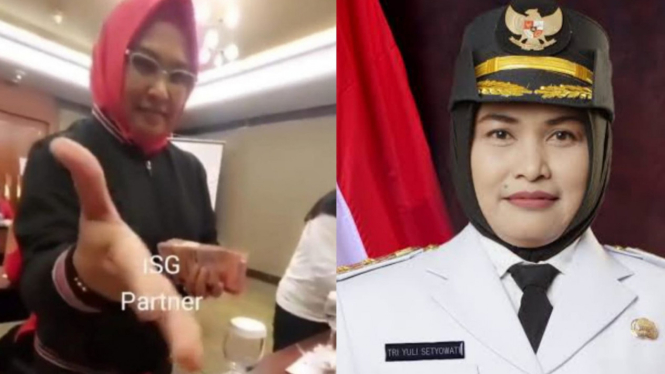 Diduga Wakil Bupati Blora Tri Yuli Setyowati bagi-bagi duit