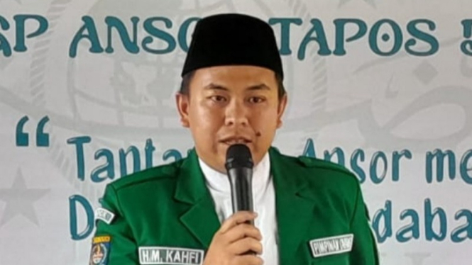 Potret Ketua GP Ansor Depok, HM Kahfi