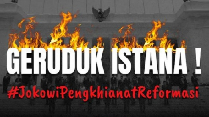 Aksi demo BEM SI dari Depok ke Jakarta