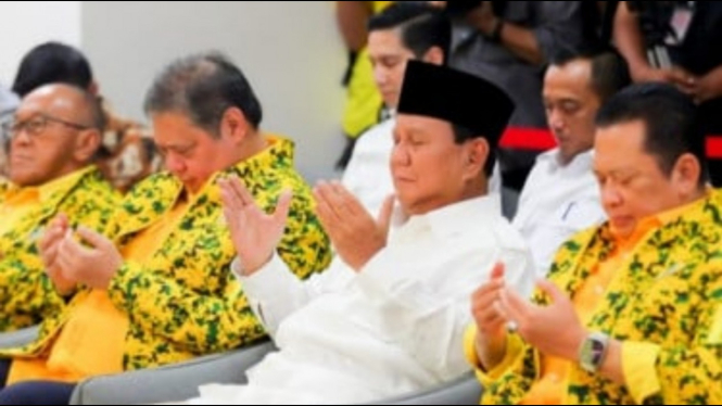 Prabowo dan ketum golkar