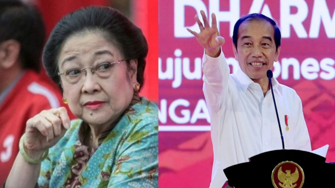 Ketum PDIP Megawati vs Jokowi