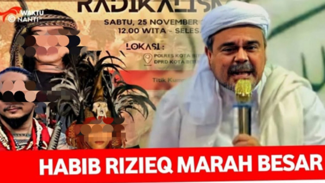 Habib Rizieq vs Laskar Manguni terkait bentrok Bitung