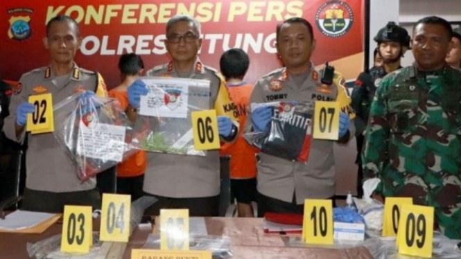 Potret konferensi pers bentrokan di Bitung