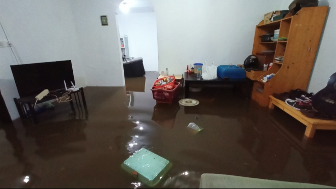 Banjir di Tirta Mandala Depok