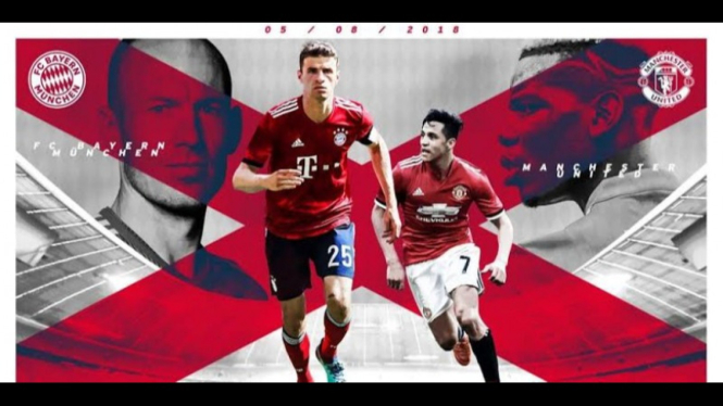 Potret ilustrasi duel Manchester United vs Bayern Munchen