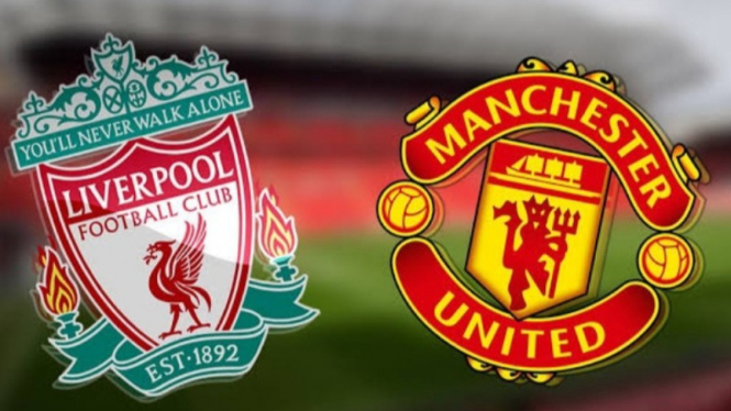 Potret ilustrasi duel Manchester United vs Liverpool