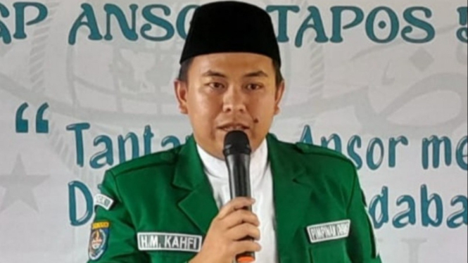 Potret Ketua GP Ansor Depok HM Kahfi