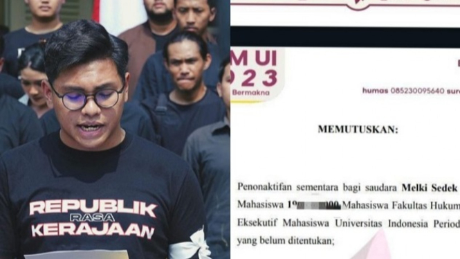 Ketua BEM UI, Melki Sedek Huang