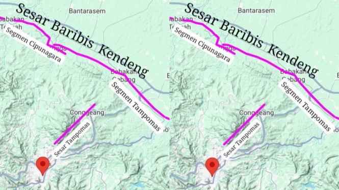 Sesar Tampomas gempa Sumedang