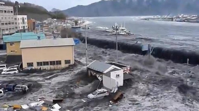 Potret ilustrasi Tsunami