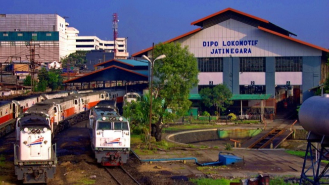 Dipo Lokomotif Jatinegara.