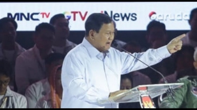 Potret calon presiden Prabowo Subianto