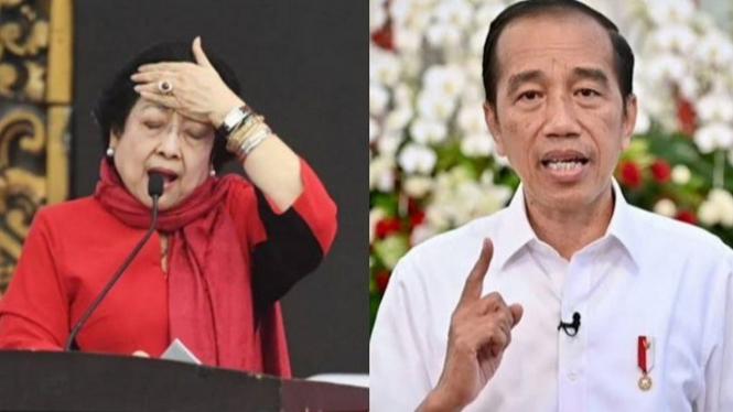 Megawati PDIP vs Presiden Jokowi