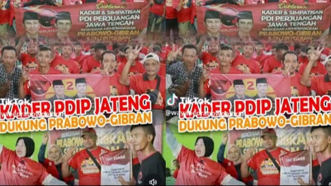 Kader PDIP Jateng dukung Prabowo dan Gibran