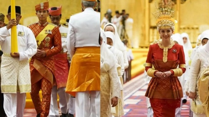 Pangeran Abdul Mateen dan Anisha Rosnah menikah