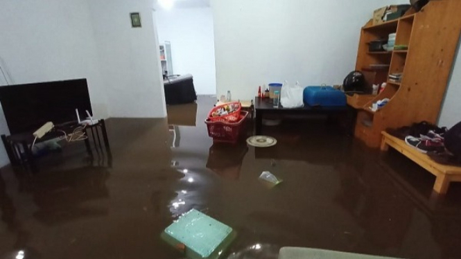 Ilustrasi banjir di Kota Depok
