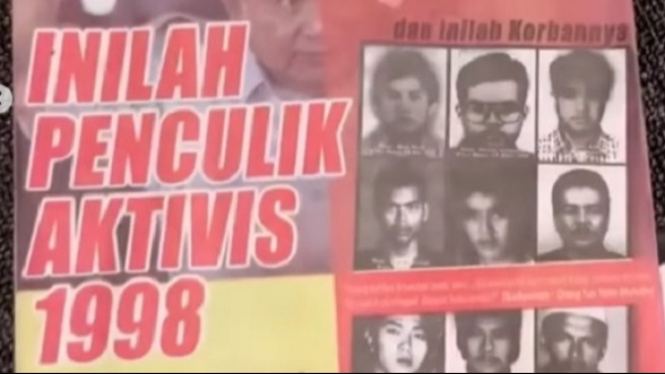 Mahasiswa UI (Universitas Indonesia) soal brosur Prabowo penculik