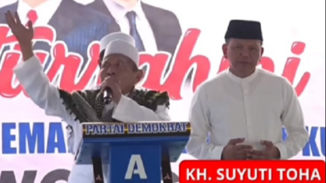 KH Suyuti Toha ketika doakan Prabowo-Gibran