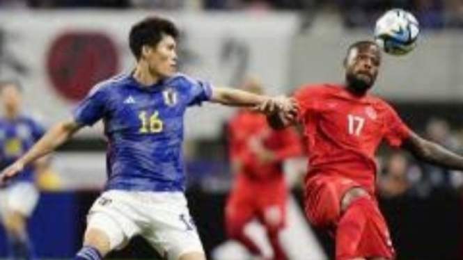 Potret momen Duel Indonesia vs Jepang