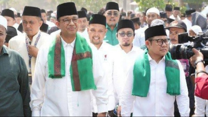 Potret Anies Baswedan dan Muhaimin Iskandar