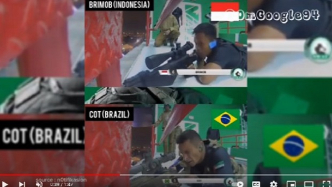 Brimob kalahkan COT Brazil dalam kompetisi SWAT