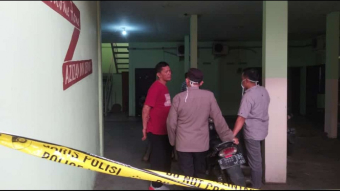 Lokasi temuan mayat pria dekat kampus BSI Depok