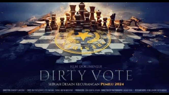 Potret Ilustrasi film dokumenter Dirty Vote