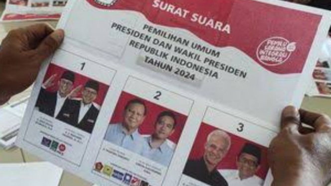 Potrer kertas suara Pilpres