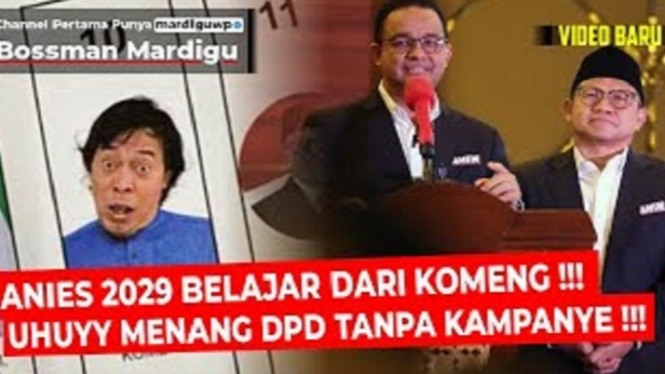 Mardigu bahas soal kemenangan Komeng