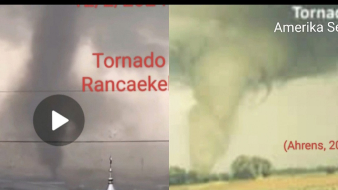Badai tornado Rancaekek dan Amerika