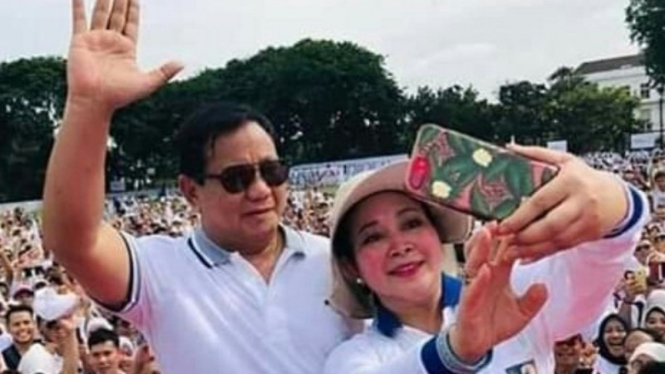 Potret Prabowo dan Titiek Soeharto