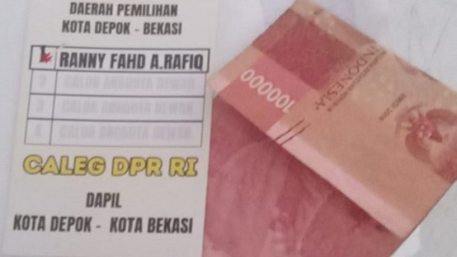 Viral dugaan money politic caleg DPR dari Golkar Depok