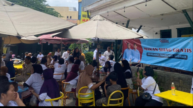 Makan siang gratis bersama Prabowo-Gibran.