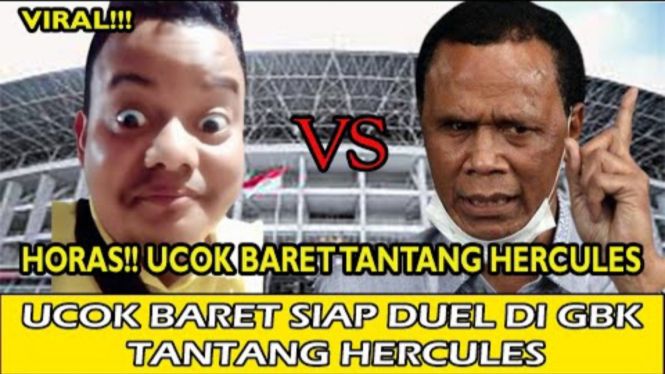 Ucok Baret jagoan Medan menantang Hercules