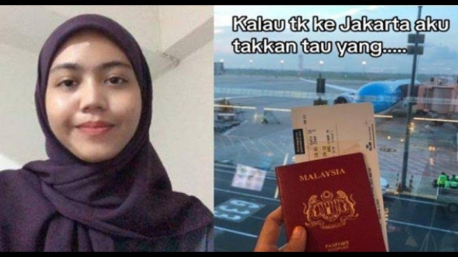 Potret kolase wisatawan asal malaysia Intan Nurliana