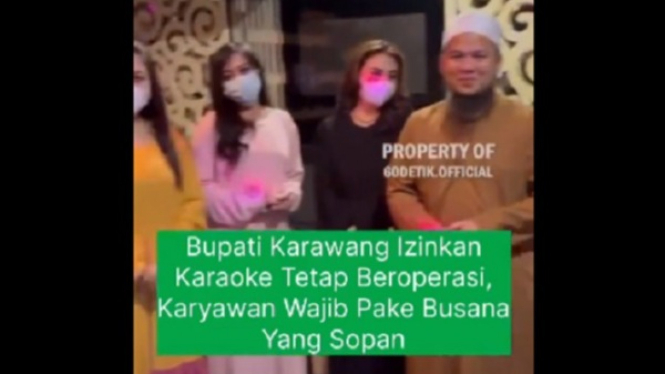 LC karaoke di Karawang berbusana sopan saat Ramadan