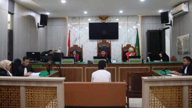 Sidang pembunuhan mahasiswa UI di Pengadilan Negeri Depok