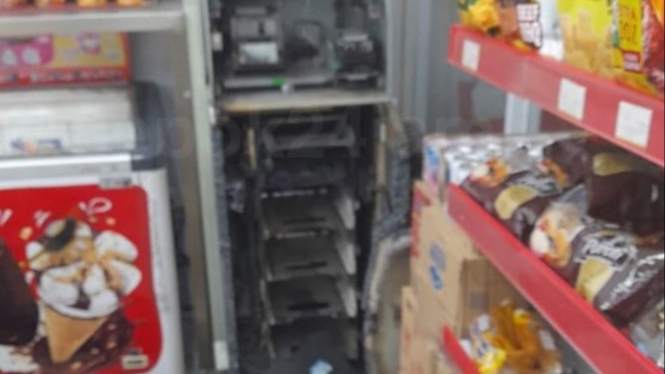 Mesin ATM di Minimarket Sawangan Depok Dibobol Maling